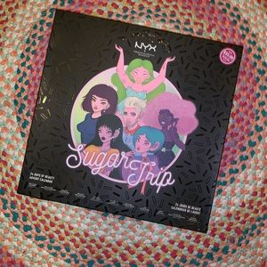 Sugar Trip NYX, 14 lippies, 10 eyeshadows MSRP $55